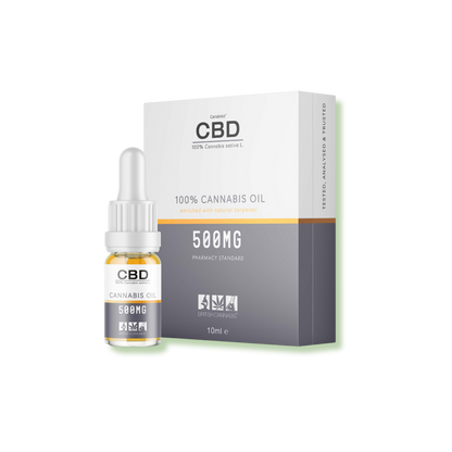 CBD by british cannabis 100% cannabis oil refined 500mg 10ml