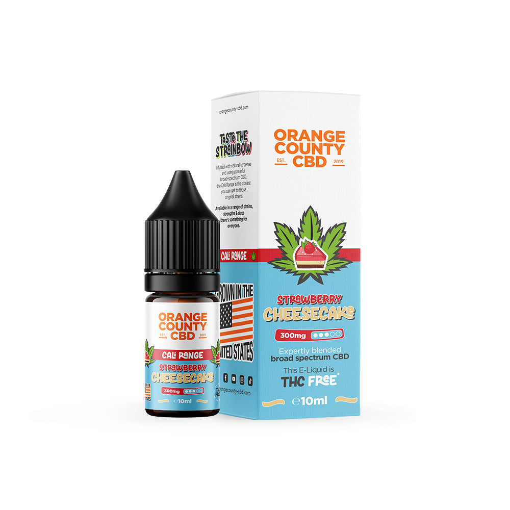 CBD Cali E-Liquid Strawberry Cheesecake 300mg (3%)