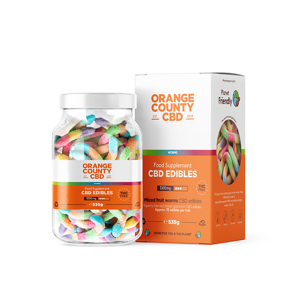 CBD Gummy Worms Large Tub